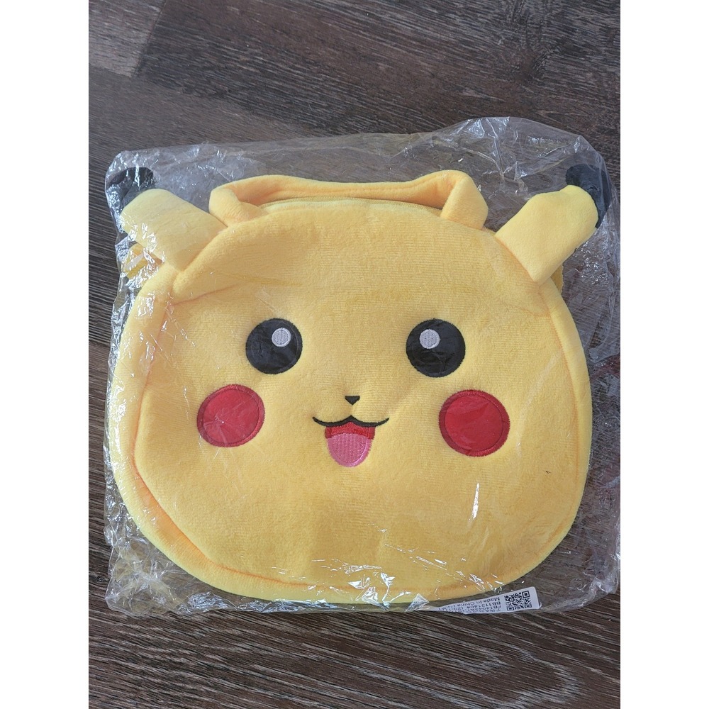 Yellow Plush Pikachu Mini Backpack Anime Character Novelty Bag Adjustable #6